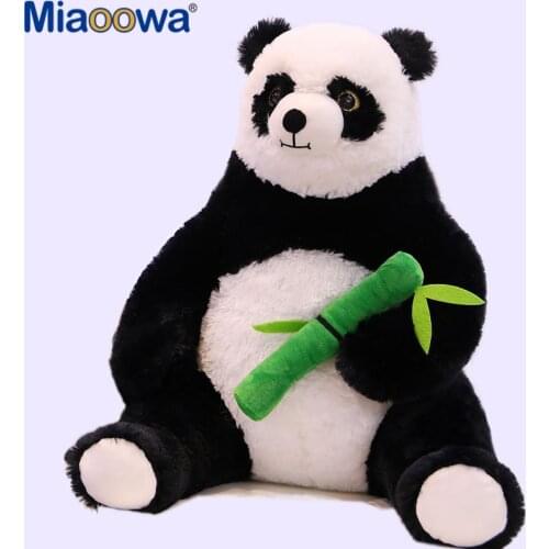 1pc 50cm Fat Cartoon Panda Hugging Bamboo Plush Toys for Children Kawaii Soft Animal Doll Kids Kawaii Gift Girls Lovely Pillow
