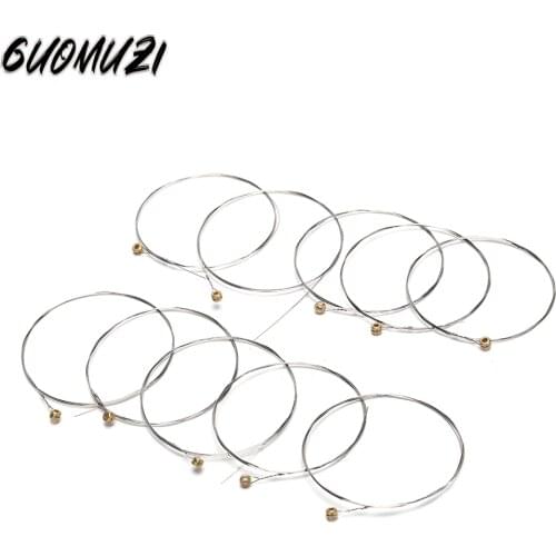 10 Pcs Guitar Strings Stainless Steel Acoustic Guitar String 1st E String 0.30mm