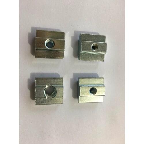 10pcs M4 M5 M6 M8 T Sliding Nut block Aluminum Profile slot 8 Zinc 4040 Coated Plate Aluminum Accessories