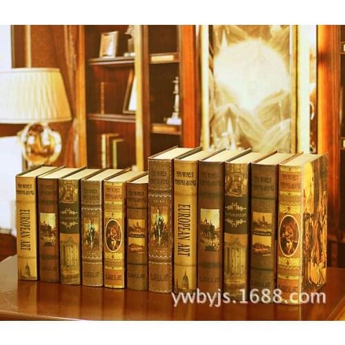 10PC MANUFACTURER DIRECT EUROPEAN STYLE RETRO PAPER FAKE BOOK PHOTOGRAPHY PROPS BOOK DECORATION BOOK BHFG-16
