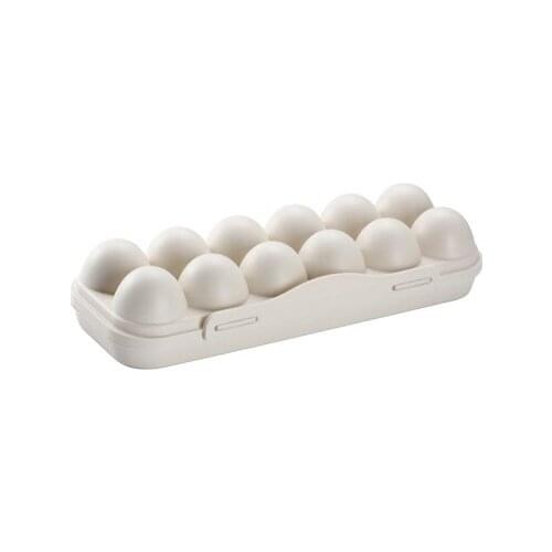 18 Eggs Airtight Plastic Storage Case Refrigerator Single Layer Food Container Storage Boxes Space Saver Home Organizer JU32522