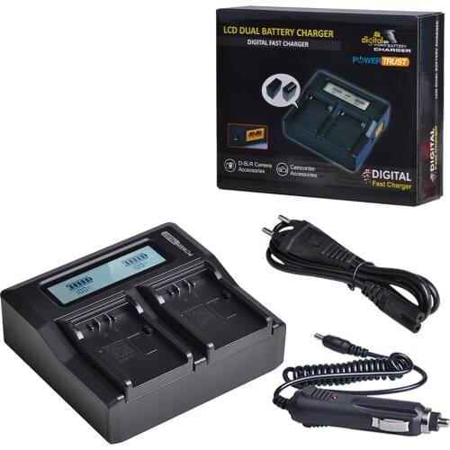 1x Ultra Quick LCD Dual Battery Charger for Panasonic VW-VBD58 VBD29 VBD58 VBD78 D54S Battery AJ-HPX260MC,HPX265MC