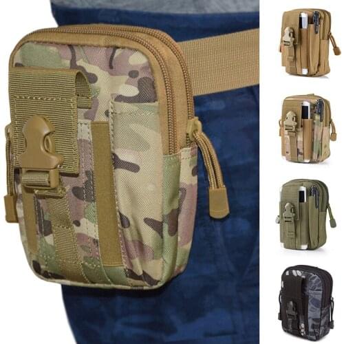 2021 Fashion Men Waist Pack Bum Bag Black Pouch Waterproof Military Belt Waist Packs Molle Nylon Mobile Phone Wallet Travel Tool