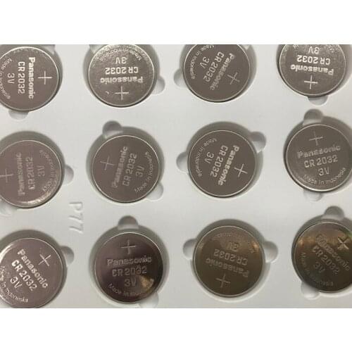 50pcs/lot Panasonic CR2032 Button Cell Batteries 3V Lithium Battery For Watch Car Calculator Coin Battery CR 2032