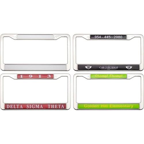 American standard stainless steel LOGO custom American car license plate frame, license plate frame, modified auto supplies