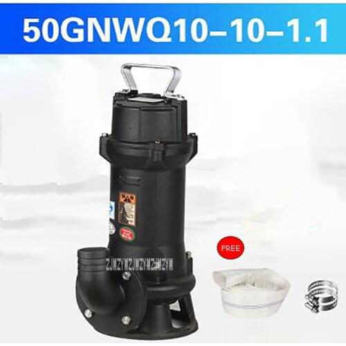 50GNWQ10-10-1.1 Cutting Sewage Pump Automatic Waste Water Pump Small Household Septic Tank Sewage Pump Sewage Pump 220V 1100W