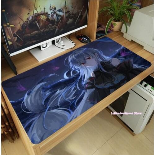 Anime Game Arknights Skadi Large Mouse Pad Thicken Laptop PC Gaming Mice Mat Desk Keyboard Mat Anti-Slip Playmat Cosplay