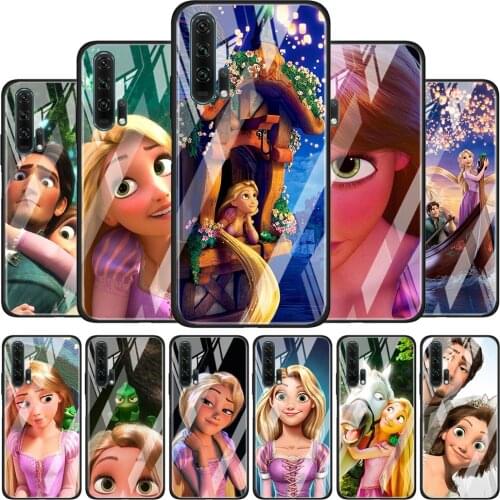 Rapunzel Disney Movie for Honor 30 20 10 9X Pro Plus Lite 8X Huawei Y8P Y6P Y5P Y9 Y7 Y6 2019 Tempered Glass Phone Case