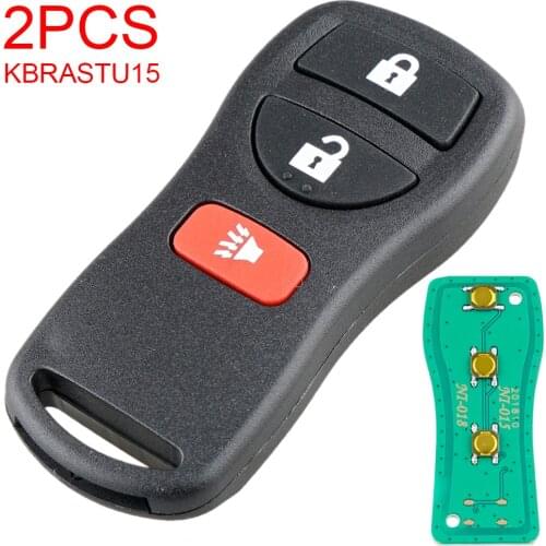 2pcs 315Mhz 3 Button Remote Car Key Fob Keyless Entry Remote Control Key KBRASTU15 CWTWB1U733 for Infiniti Nissan Frontier Muran