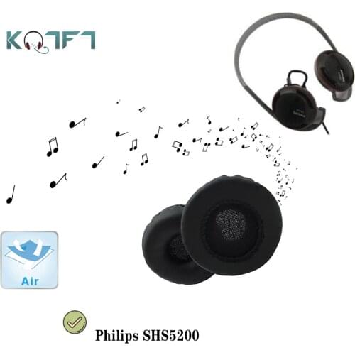 KQTFT 1 Set of Replacement EarPads for Philips SHS5200 Headset EarPads Earmuff Cover Cushion Cups