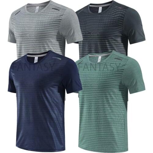 Mens Top Short sleeve t-shirt Breathable Badminton Tennis Running Bodybuilder Gym Fitness High Quality Sports T-shirt sportwear