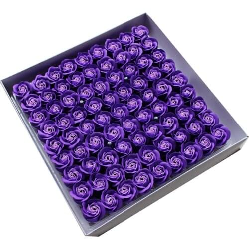 81Pcs Soap Flower Rose Bath Body Flower Floral Soap Scented Rose Flower Essential Wedding ValentineS Day Gift Holding flowers