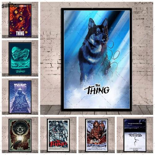 John Carpenter The Thing Horror Movie Poster Prints Wall Art Canvas Painting Posters Picture for Living Room Home Decoration