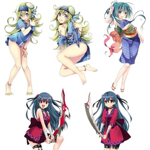 Three Ratels CA52 YOKAI WIKI Waterproof Game stickers for car hood laptop gift Motocycle Lovely girls Anime decals