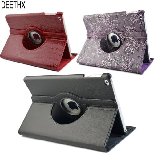 For new iPad 9.7 2017 2018 Case Cover for iPad Air 2 Air Case 2015 2016 Generation Funda 360 Degree Rotating Leather Smart Coque