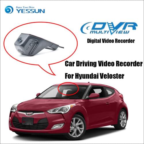 YESSUN Car DVR Digital Video Recorder Front Camera Dash HD 1080P Not Reverse Parking Camera for Hyundai Veloster