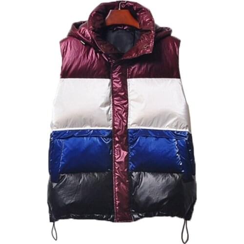 2020 Winter Coat Stand Collar Women Hooded Auautmn Warm Tops Vest Chaleco Mujer Gilet Casaco Feminino