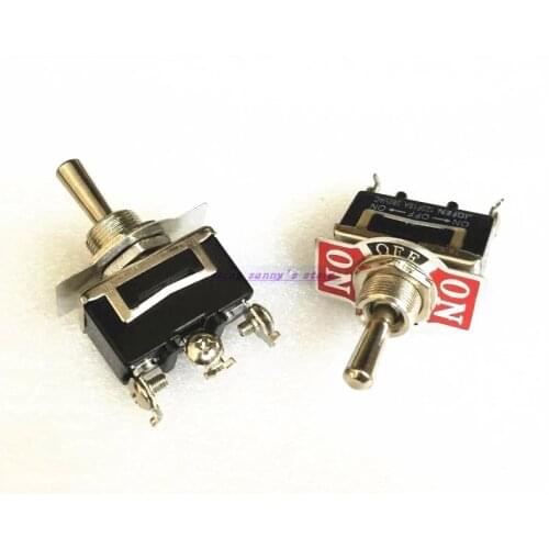 5pcs/Lot 3-Pin 3 Position ON-OFF-ON Spring Return Momentary Switch 15A 250VAC Toggle Switch 123F Brand New