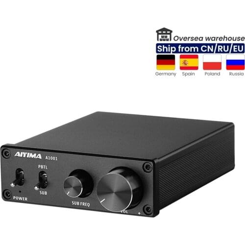 AIYIMA TPA3116D2 Subwoofer Amplifier Class D HiFi Mono Digital High Power Audio Sound Amplifier AMP 100W Home Theater DC12-24V
