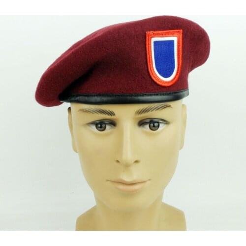 U.S. Army 82nd Airborne Division Special Forces Red Beret Hat Wool Military Store