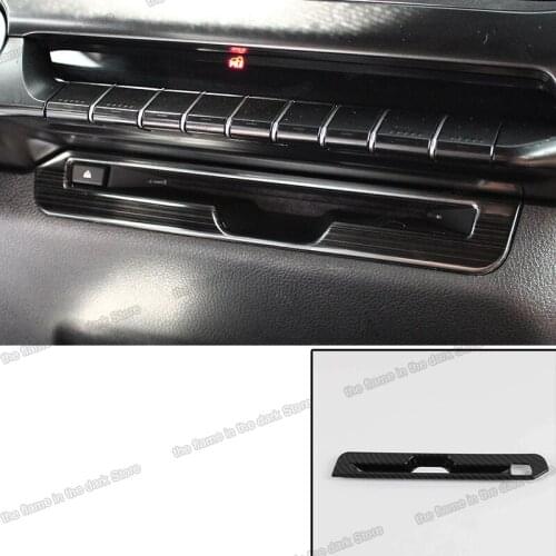 Lsrtw2017 Carbon Fiber Car Center Console CD Panel Trims for Lexus Ux UX200 UX260h 2019 2020 2021 Accessories Auto Styling