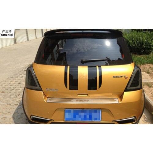 Free shipping for 2005-2010 2011- 2017 Suzuki Swift Stainless Steel back rear trunk Sill Scuff Plate Protection pedal