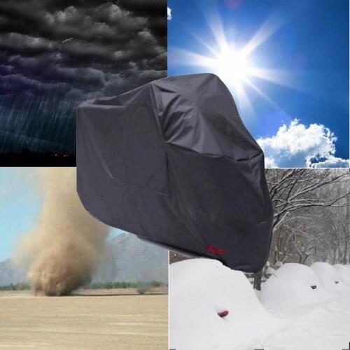 Motorcycle Cover Oxford Cloth Motorbike Protector Anti-theft 265x105x125cm