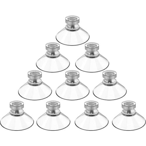 Threaded Rod Suction Cup Strong Transparent Sucker With Thumbscrew Bathroom Window Glass Wall Mount Fixture Holder Tools