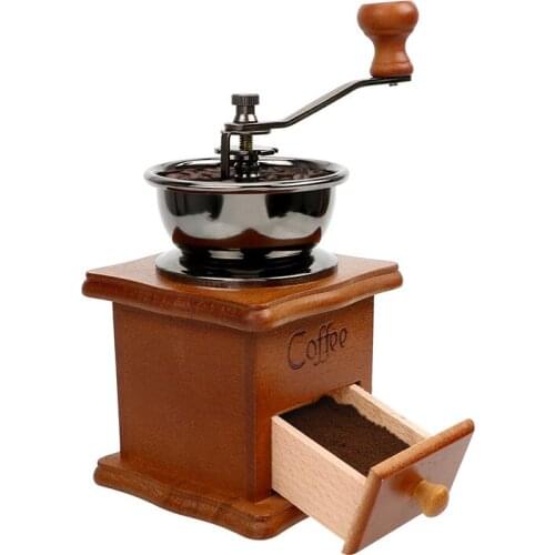 Hand -held Coffee Mills Ceramic Millstones Bram Mills Classic Wood Mills Hand -held Coffee Mills Home Kitchen Tool