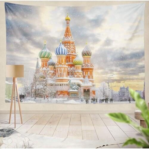 Moscow Russia Red Square View St Basil Ca dral Russian Winter Hanging