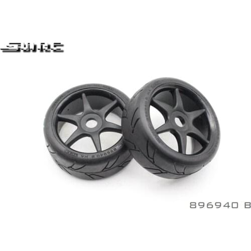 SNRC 896940B 896950B 896960B 1/8 RCAccessories 1:8 RC CAR TYRE RV FLAT TIRE SET 100*40 D40 D50 D60 A STYLE BLACK