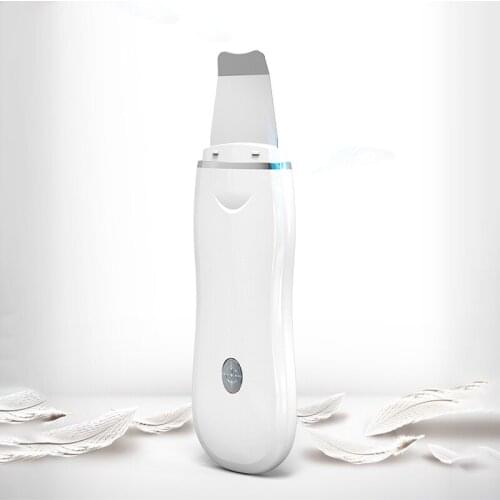 Ultrasonic Skin Scrubber Blackhead Remover Facial Pore Deep Cleaner Clean Impurities Dead Skin Cells 2W Rechargeable