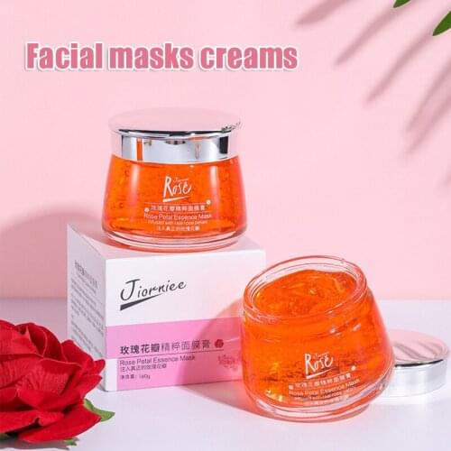 High Quality Rose Gel Face Mask Cream Brightening Facial Mask Soothes Repairs Skin Moisturizing Refreshing Rejuvenation