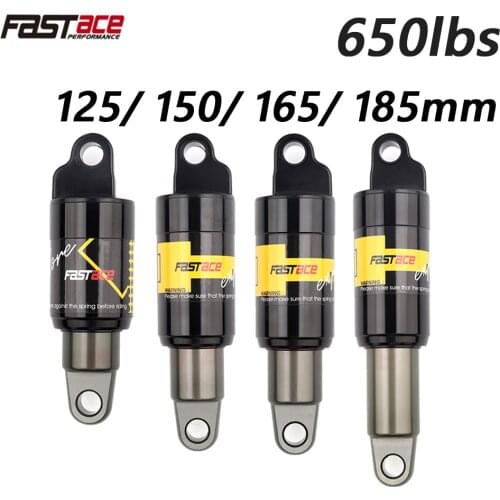 FASTACE MTB Rear Shock 125/150/165/175/185mm 550lbs Rear Suspension Oil Spring Shock for Scooter e-bike Snow Bike Shock Absorber