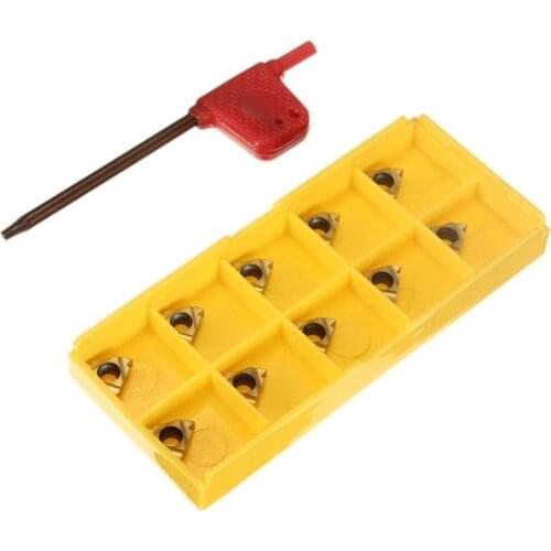 10pcs 11IR A60 Carbide Insert For Turning Tool Holder Boring Bar