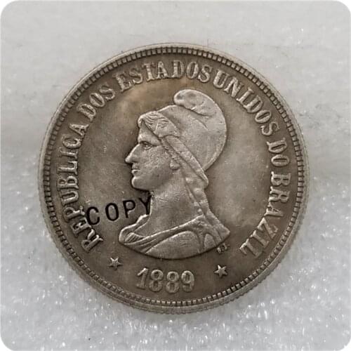 1889 Brazil 1000 Reis COPY Coin