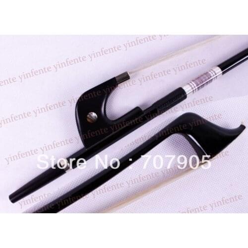 3/4 Upright Double Bass Bow Black Carbon Fiber Stick Ebony frog