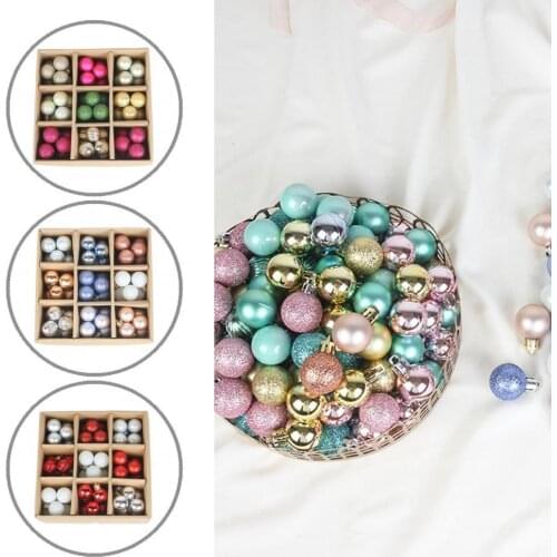 Anti-deform PS Large Hanging Decorative Glitter Balls for Living Room