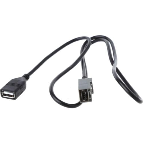 Car USB Cable Media Music Adapter Extension Wire for honda Mitsubishi 2009 Q9QD