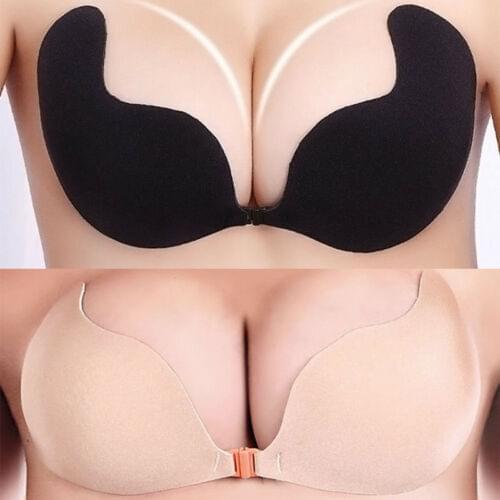 Silicone Self Adhesive Bras Women Ladies Seamless Wire Free Magic Push Up Strapless Invisible Bras Backless Bresat Petals Bras