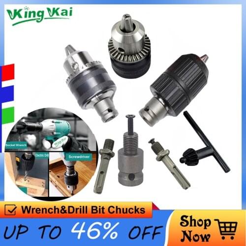 1/2" 20-UNF Electric Wrench Chuch 2 Pit 2 Slot Electric Hammer Drill Chuck Head To Be Drill And Screwdriver