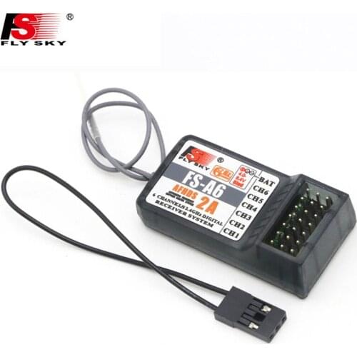 Flysky FS-A6 2.4G 6CH Receiver For Flysky Transmitter Controller FS-I10 FS-I6 FS-I4 GT2E GT2F GT2G