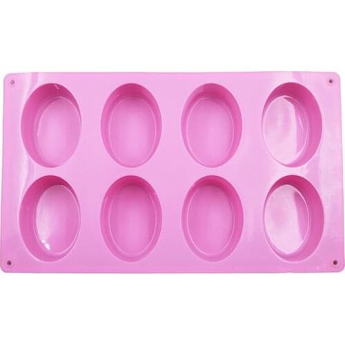1Pcs Fondant Cake Mould Easy Cleaning Kitchen Gadgets Oval Non-toxic Silicone Cake Decoration Tools Soap Mold