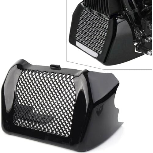 Gloss Black Motorcycle Oil Cooler Cover Guard For Harley Touring FLHR FLHRC FLHX FLHXS 2017 2018 2019 2020