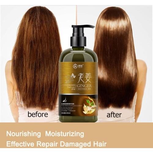 Hair Regrowth Conditioner Treat Mask Thickening Ginger Hair Treatment Mask Anti-Hair Loss Conditioner Volumizing Deep Treatment