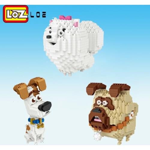LOZ Diamond Block DIY 3D Dog Building Brick Model Birthday Gifts Present Toys for children Beauty sheep Animal