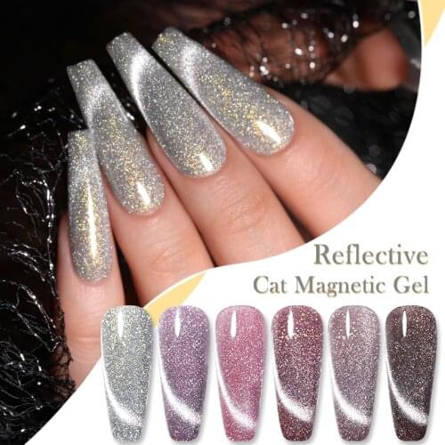 UR SUGAR Auroras Cat Magnetic Gel Nail Polish Snowlight Cat Magnetic Nail Gel Varnishes Soak Off UV Gel Varnish for Nail Art
