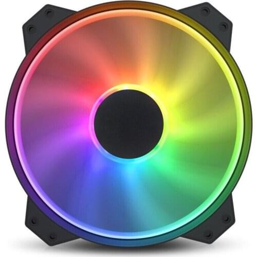 MF200R ARGB 5V 3PIN 20cm Symphony Computer Desktop Cooling Fan with RGB LED Light Silent Chassis Fan