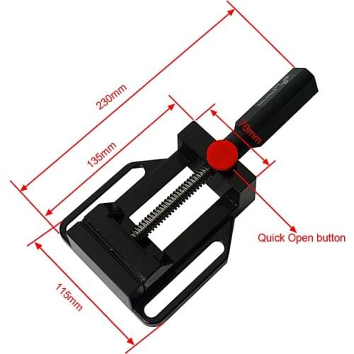 Mini Flat Tongs Vise Screw Precision Parallel-jaw Vice Plain Vise DIY Tool Woodworking Parts for Carving and Milling Machine