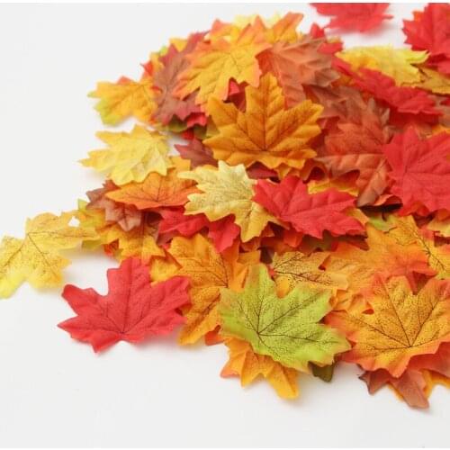 New Autumn Decoration LED Artificial Autumn Leaves Maple Leaves Fall Garland String Light Decor Halloween Christmas